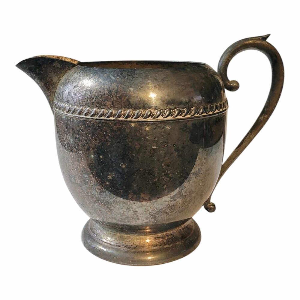 Vintage Sheridan Silver Copper Victorian Water Pitcher Taunton Massachusetts USA